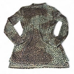 Leopard Print Long Sleeve Dress